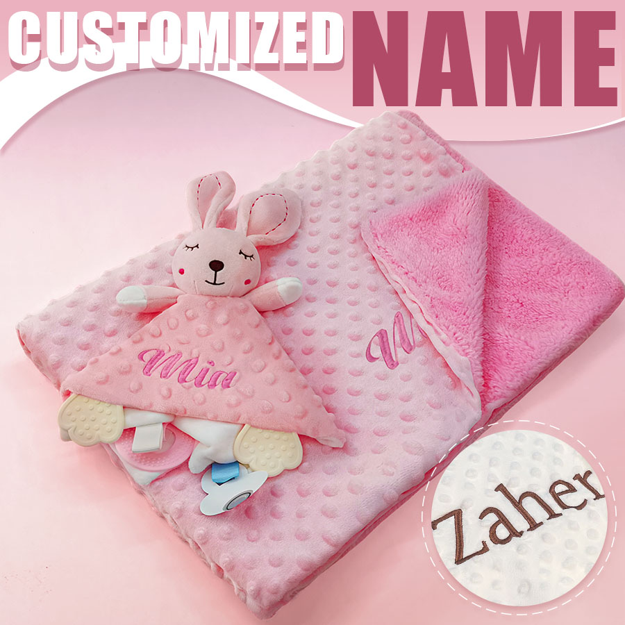 Baby Clothing Gift Set - Couverture de sécurité personnalisée avec nom