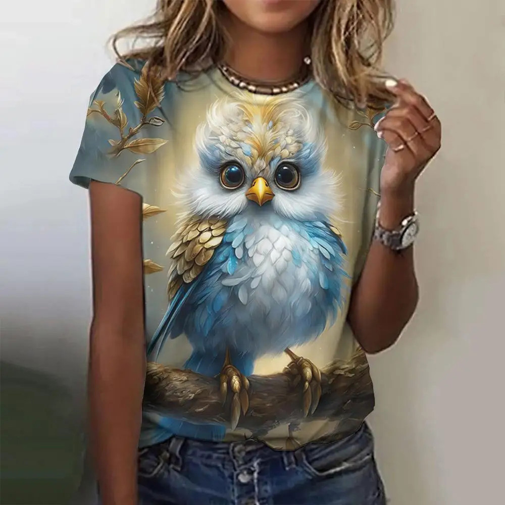 Baby Clothing Patterns Free - T-shirt à col rond imprimé animal