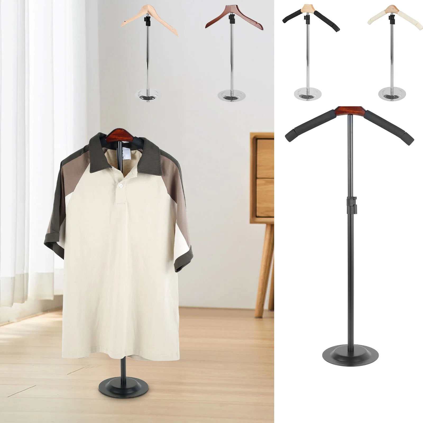 Baby Clothing Display Stand - Présentoir à T-shirts Réglable en Hauteur,