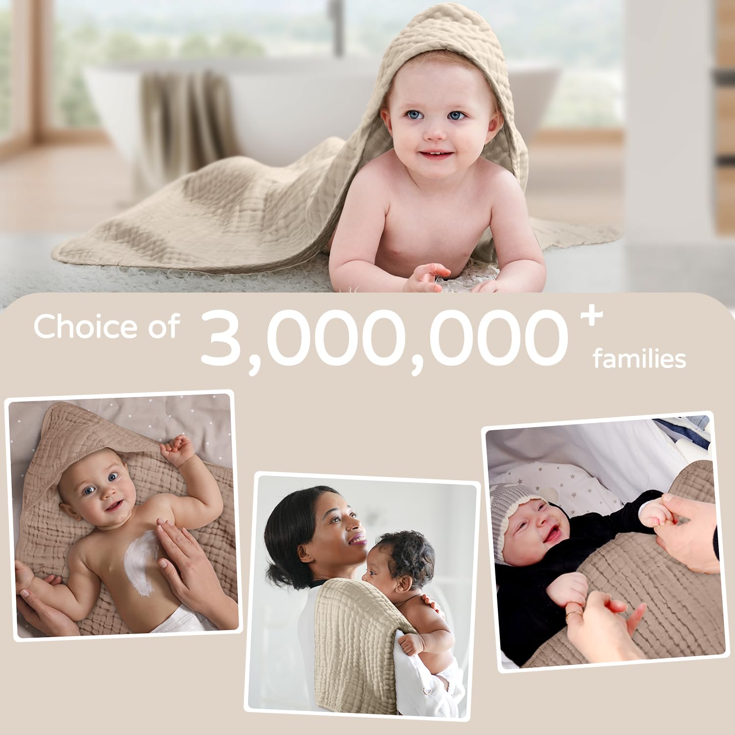 Serviettes de bain à capuche e - Baby Clothing Essentials avis et prix