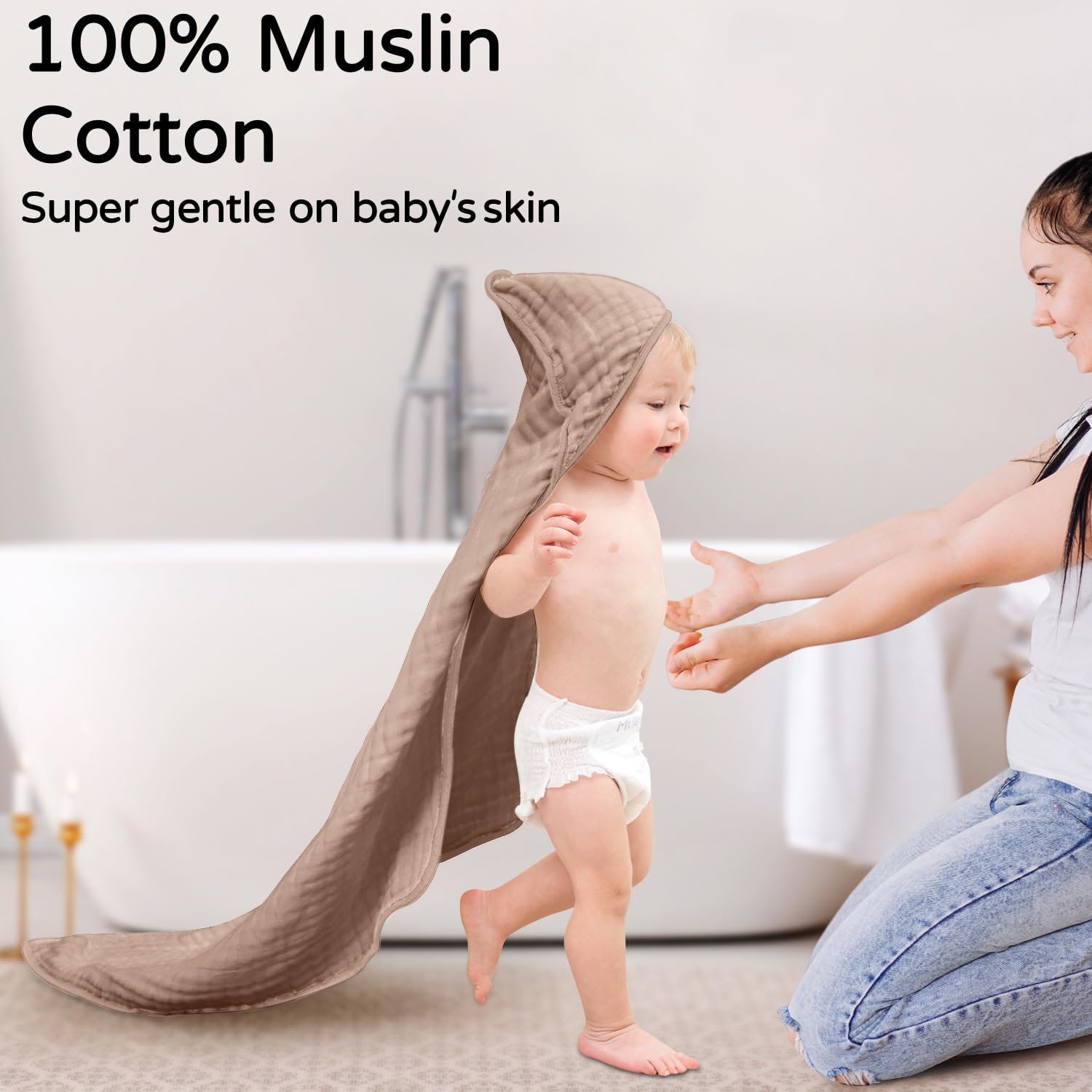 Serviettes de bain à capuche e - Baby Clothing Essentials avis et prix