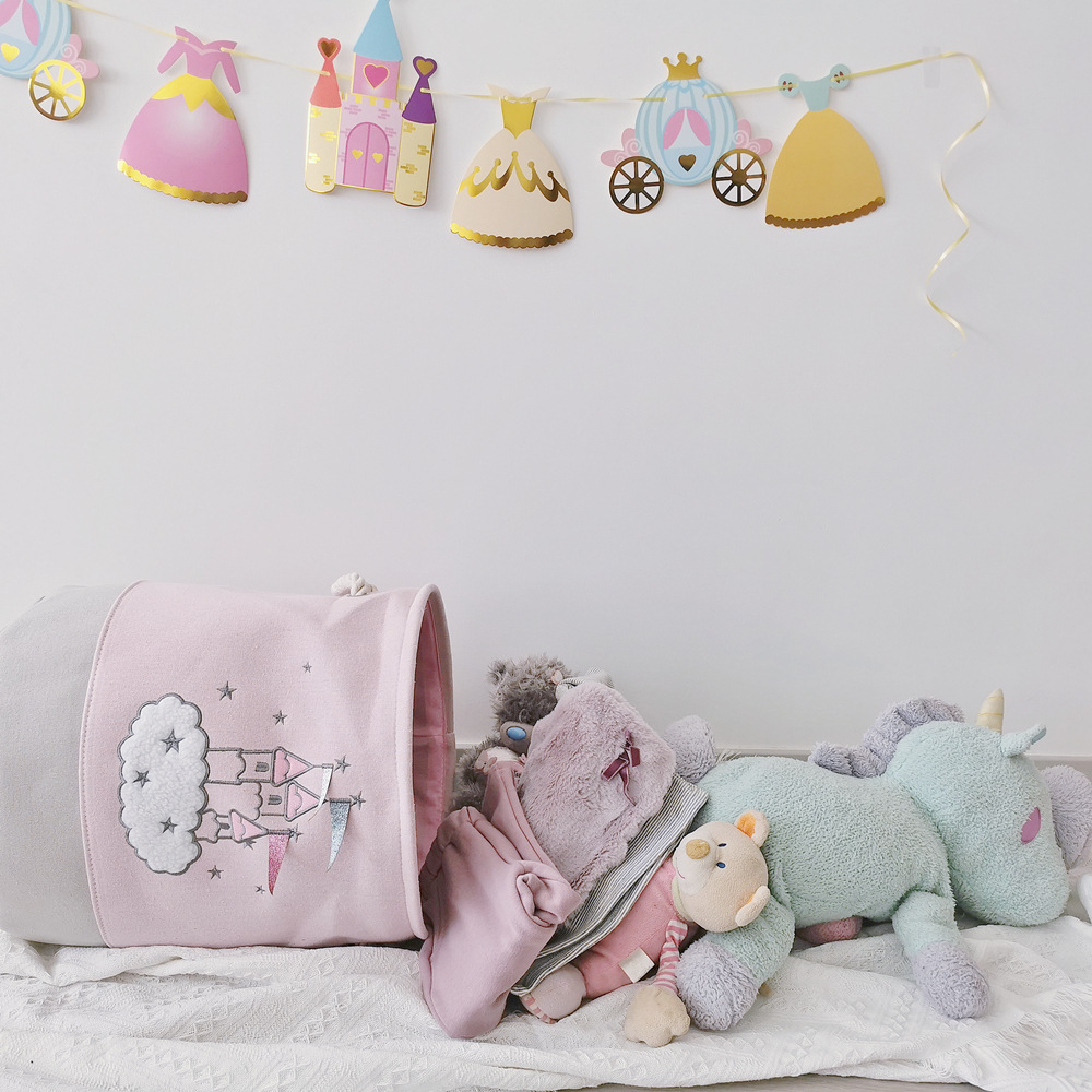 Grand panier à linge rose, pan - Baby Clothes Organiser avis et prix