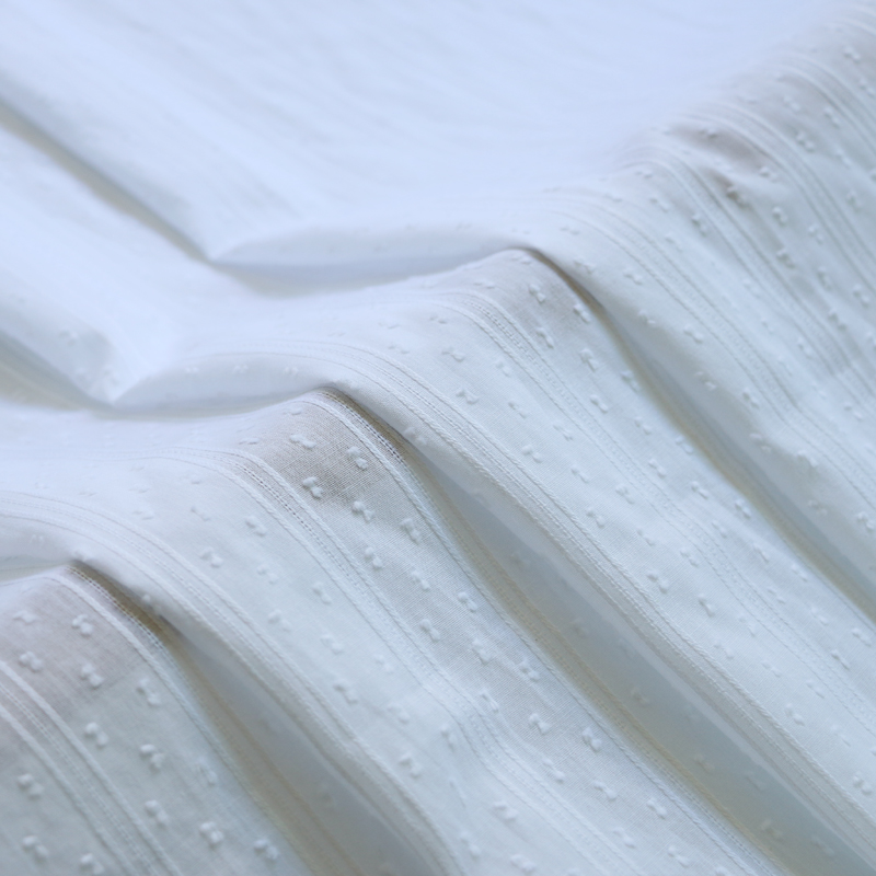 Tissu Jacquard en Coton Blanc  - Baby Clothing Organic Cotton avis et prix